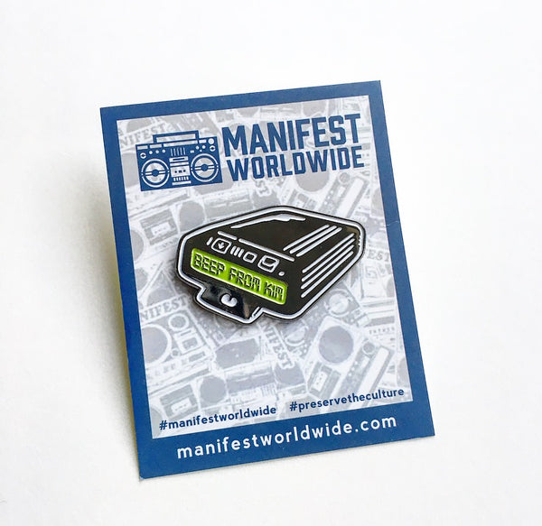Beep From Kim Enamel Pin