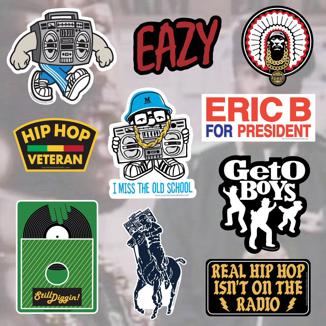 Oldschool Hip Hop Logo' Sticker